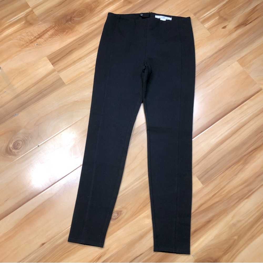 Stretch Ponte Black Slim Leg Pants